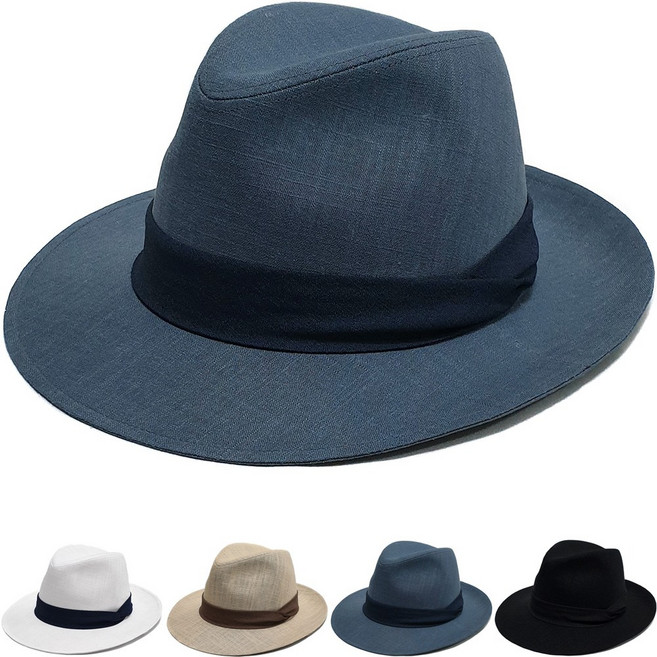 이럭셔리클럽 넓은 챙 중절모 페도라 파나마햇 남자 여자 여행 골프 모자 햇-CAP230360