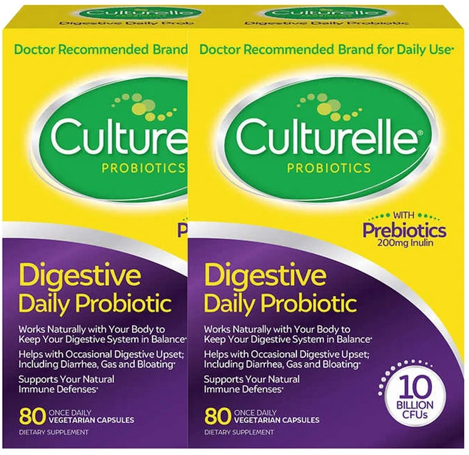 Culturelle [2개 SET] 컬처렐 유산균 성인용 80정 배지캡슐 Digestive Health Probiotic 80 VC, 2개 - 쿠팡