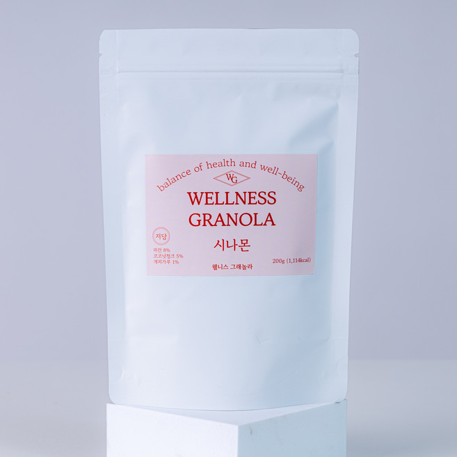 웰니스그래놀라 저당수제그래놀라 시나몬 200g, 1개