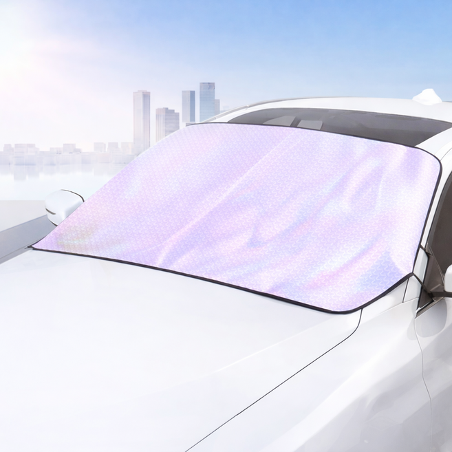 VEXLORA 자동차 앞유리 성에방지 커버 햇빛가리개 차량용 사계절 눈덮개, 대형