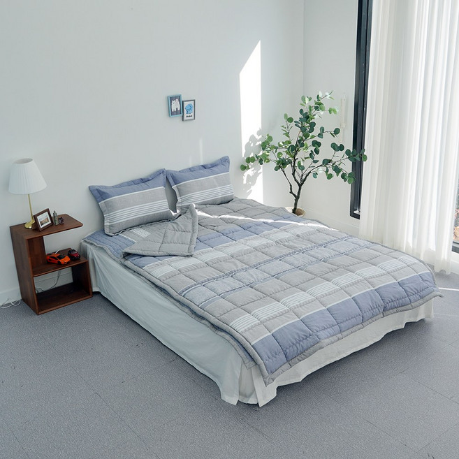 피치스킨 세미마이크로 사계절이불 간절기 기숙사 펜션 병원이불