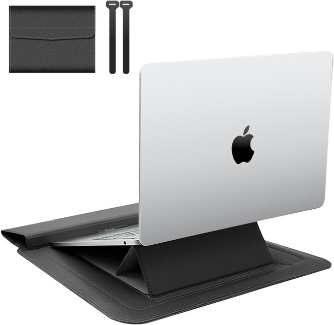 노트북 가로 파우치 가방, 1개, 그레이