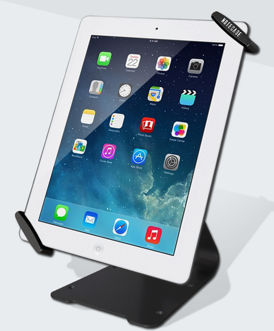 모가비 태블릿 잠금장치 거치대, MOG-0013, 블랙