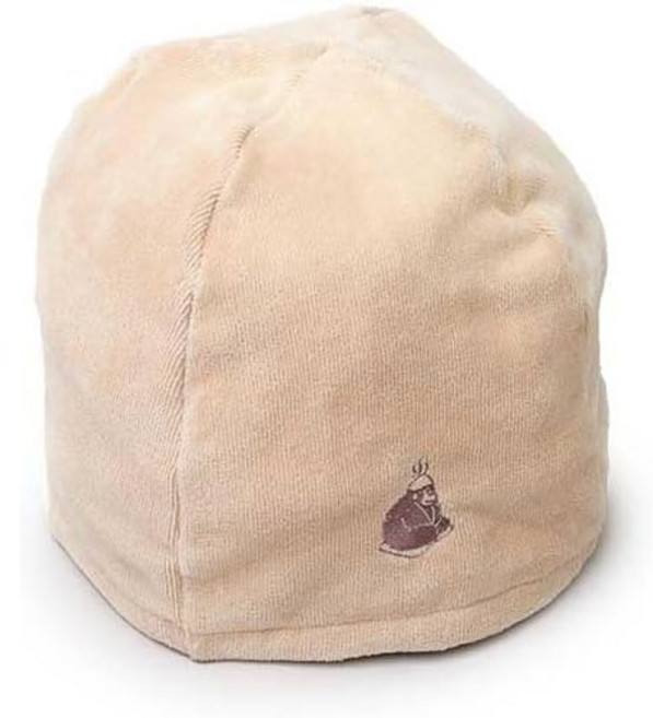 고리락스 사우나 모자 수건 겸용 명상 사우나햇 일본 6컬러, 베이지, 1개