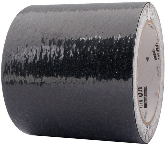 KCJ 미끄럼방지 테이프 논슬립 계단 패드 10cmX5m, 블랙, 1개