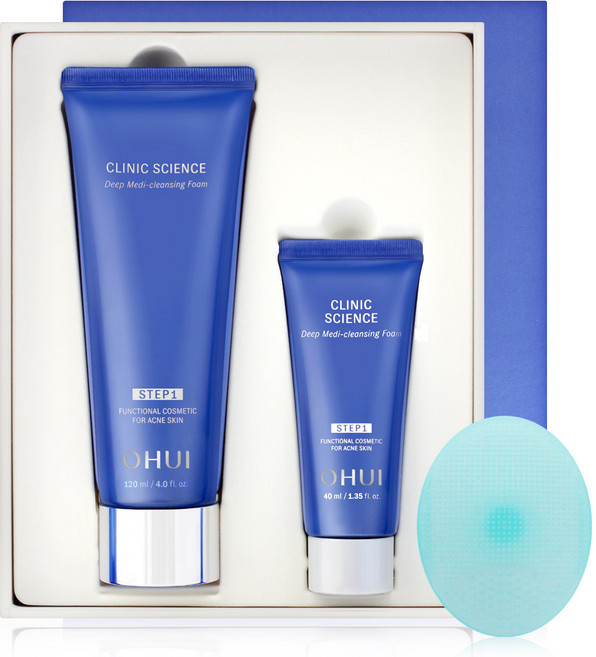 오휘 클리닉 사이언스 딥메디 여드름 폼클렌징 120ml 화장품세트, 1개