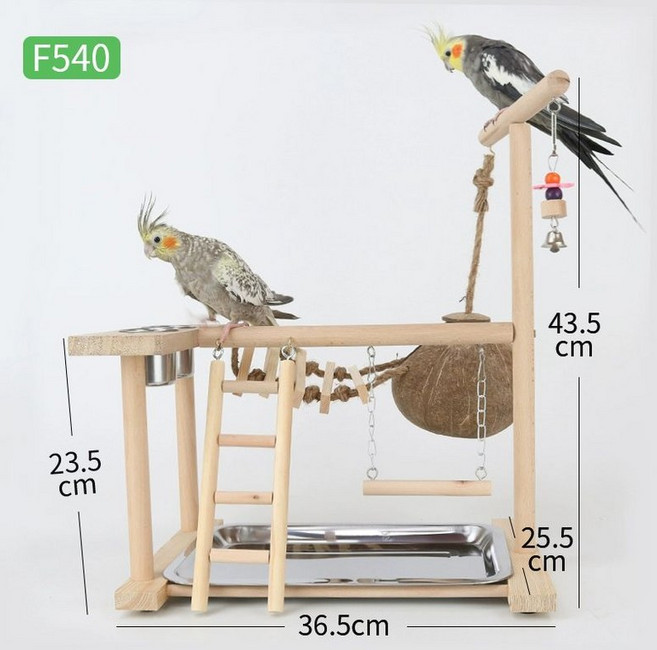 새 놀이터 나뭇가지 앵무새 횃대 새장 스탠드형 용품, 1개