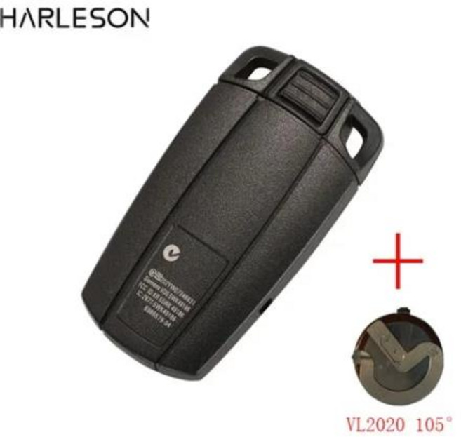 원격 키 셸 BMW E61 E90 E82 E70 E71 E87 E88 E89 X5 X6 1 3 5 6 시리즈용 버튼 교체 VL2020 105 도 케, With Battery A, 03 With Battery A, 1개