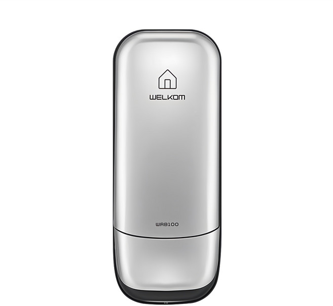 솔리티 웰콤 스마트 보조키 손잡이 없음 도어락 WRB-100, WRB-100(실버), 고객직접설치