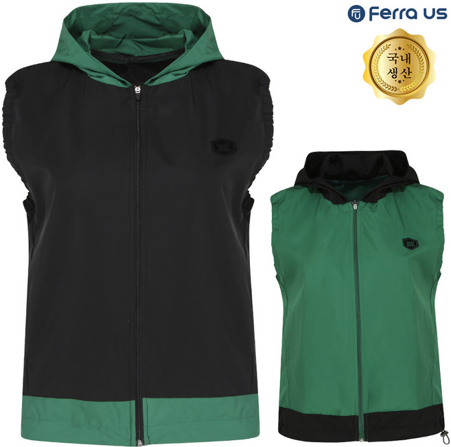 골프연습용품 골프용품 페라어스 여성 비비드 매쉬안감 후드 골프조끼 AVM5MI