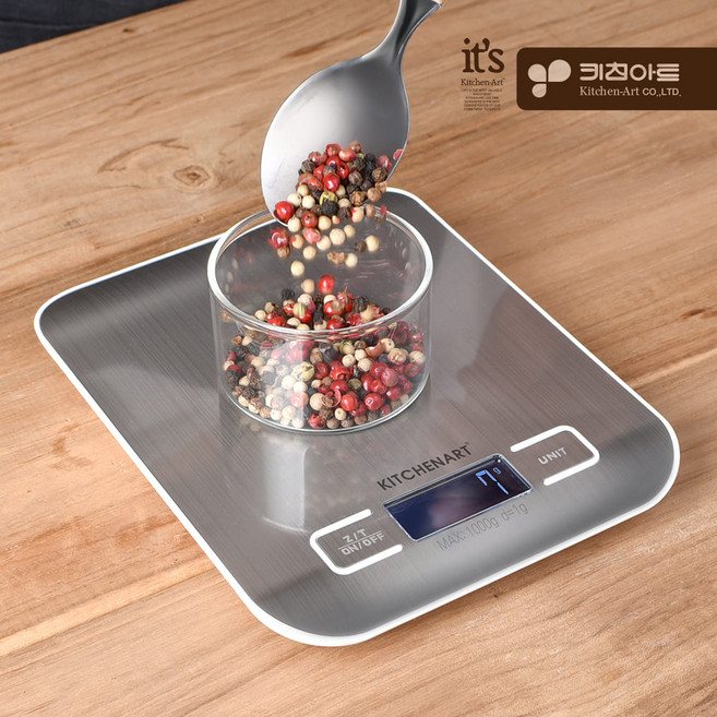 키친아트 주방용 정밀 전자 계량저울 1KG베이킹저울가정용저울키친저울업소용전자, 1개, 1개
