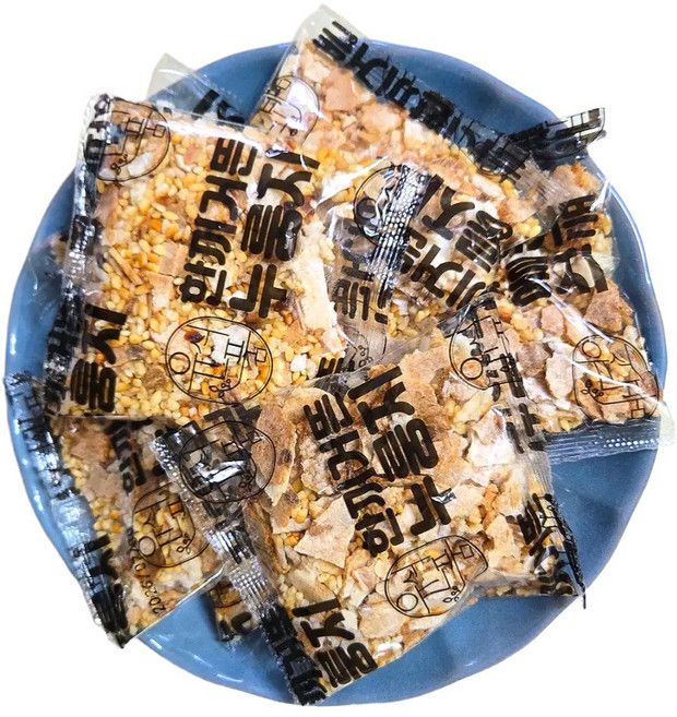 구수한하루 누룽지 100% 국산 간편누룽지 개별포장 찹쌀누룽지 뜨거운물만 부으면 OK, 15개, 60g