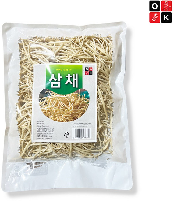 삼채나물 생삼채 뿌리 세척삼채뿌리나물 1kg, 1개