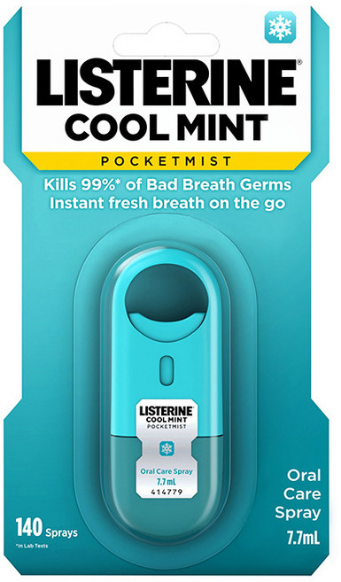 리스테린 포켓미스트 쿨 민트 7.7ml LISTERINE PocketMist, 3개