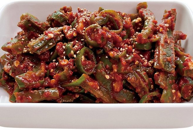 따봉프레시 한식명인 제29호 손맛 식감이 알싸하게 맛있는 궁채고추무침, 2개, 150g