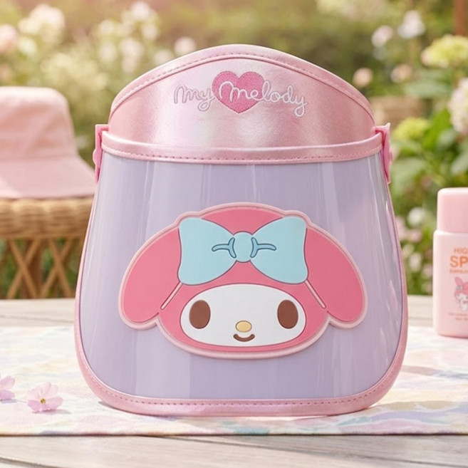 마이멜로디 빅와펜 각도캡 캐릭터 입체 썬캡 유아용 햇빛가리개 모자