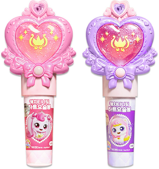 캐치티니핑 하트요술봉 10g 2종, 하츄핑+초롱핑, 1세트