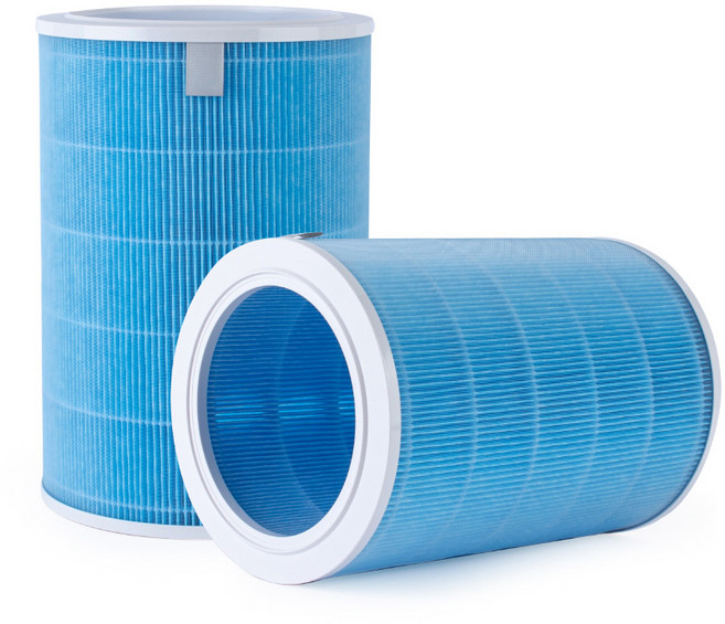플룬드 호환 샤오미 공기청정기 필터 미에어 1 2 2S 3H 3C 프로, 1개, 블루 헤파플러스+필터지1매+RFID스티커