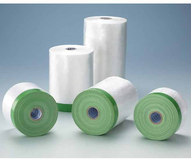 遮蔽養生膠帶 裝修防塵膜 PE膠帶 1500mmx22.8m, 1個, 1500mmx25Y (22.8m)