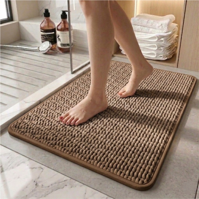 아린드 빨아쓰는 호텔 주방 욕실 먼지없는 고급 발매트, 직사각형, 브라운