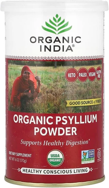 Organic India 유기농 차전자 분말 170g(6oz) ORI-58028, 1, 170g - 쿠팡