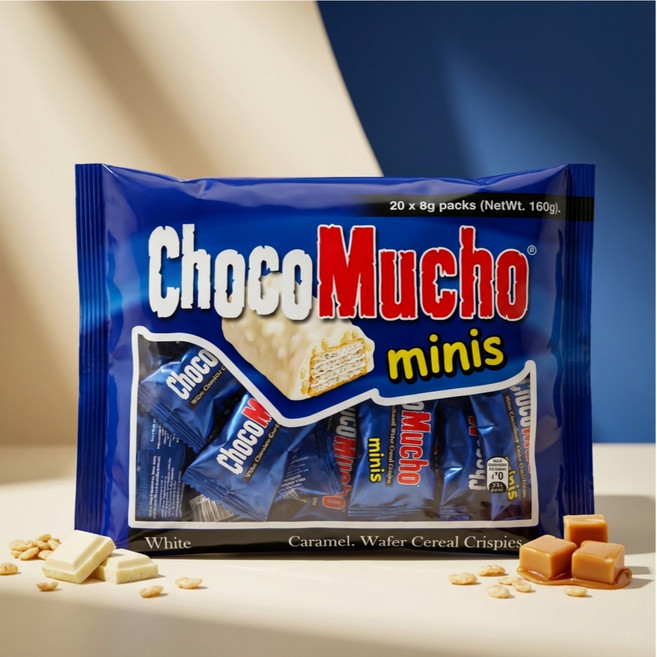 초코무초 미니 초콜릿바 화이트초코 수입과자, 160g, 1개