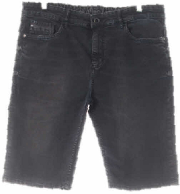 0939 캘빈클라인진 흑청 데님 슬림하프버뮤다진 [34]