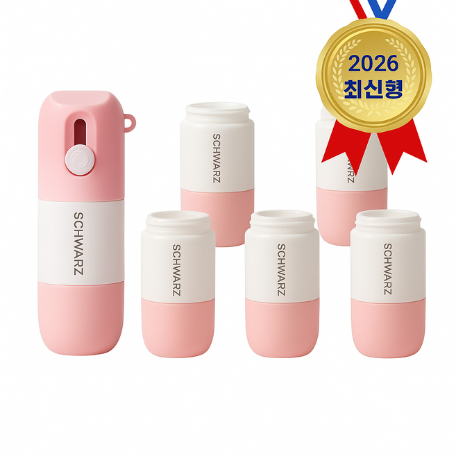 슈와츠코리아 개인정보 택배 송장 지우개, 핑크 10ml+리필 5, 1세트