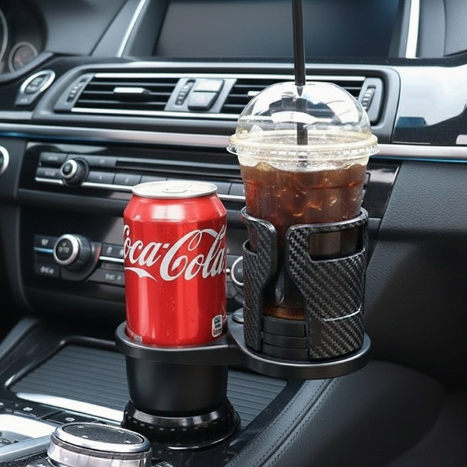 핏홀더 모든 차량에 장착 가능한 사이즈조절 2in1 차량용 컵홀더