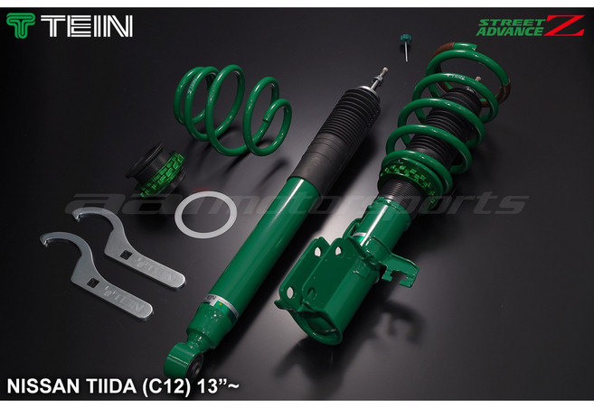 TEIN SA/Z NISSAN BIG TIIDA C12 高低軟硬16段可調避震器組, 1個