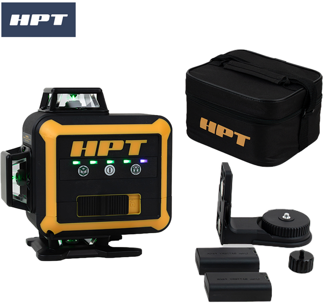 HPT 4D 미니 그린 레이저레벨기 HL-4MG 초소형 고성능 라인, 1개