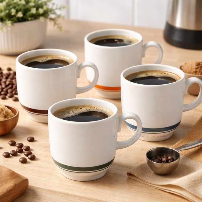 카네수즈 스노우톤 커피잔 커피컵 접시 받침대 단품, 1개, 컵 165ml Blue