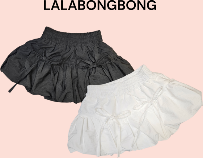 벌룬스커트 아동치마 리본치마 주니어스커트 호박치마