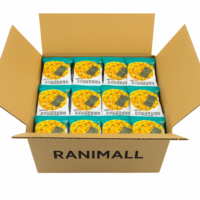 라니몰 구운김 달콤 쌀과자 100개 1KG BOX 대용량 김과자, 1박스, 1.1kg