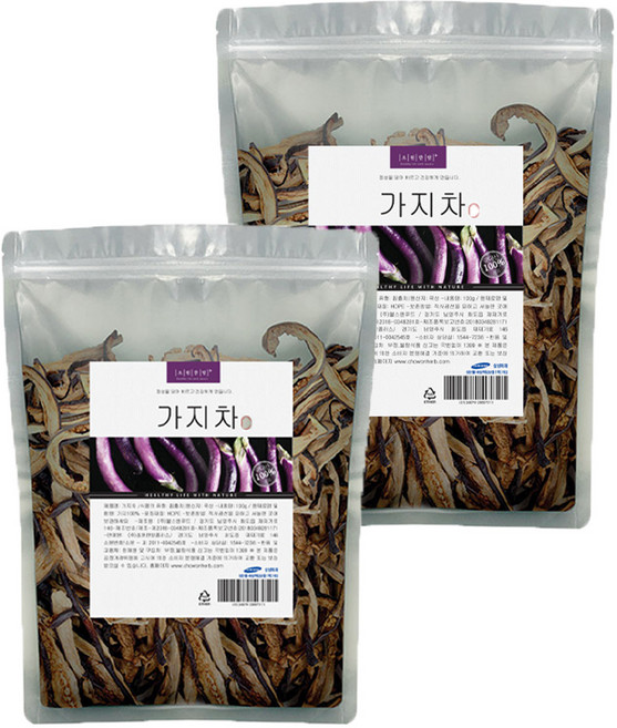 국산 가지차 100g 볶은가지, 2개
