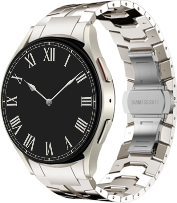 티엑스엘엑스 갤럭시워치 라인 메탈 스트랩, 티타늄, 1개