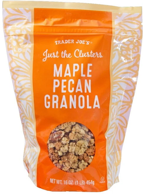 트레이드조 저스트 더 클러스터 메이플 피칸 그래놀라 시리얼 16oz, 1개, 454g - 쿠팡