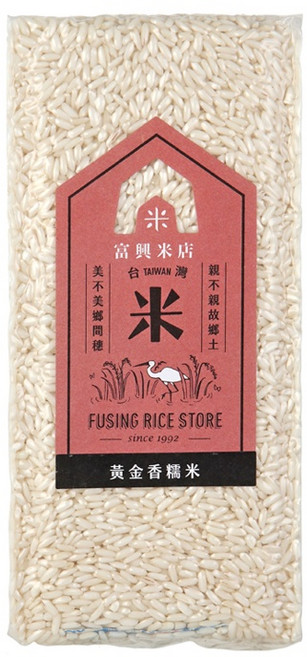 【富興米店】台灣黃金香糯米, 600g, 1個