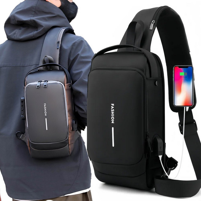 바이샌드 유럽여행 도난방지가방 잠금 크로스백