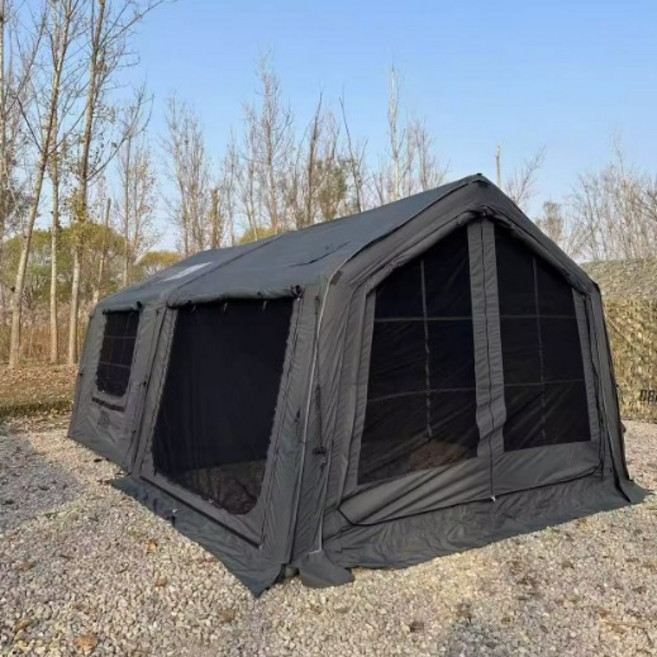 星火 MARS08 充氣露營帳篷, MARS08（暗影灰）TC棉充氣帳,主帳8+氣柱客廳8