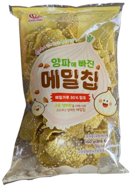 양파에 빠진 메밀칩 160g 10봉 1박스 메밀 과자 간식 학원 어르신 주전부리 할머니, 10개