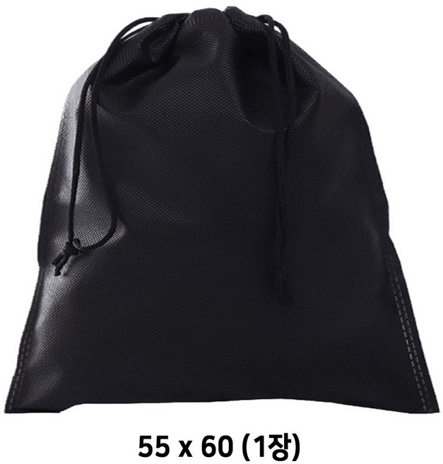 더스트백 부직포주머니 부직포가방 부직포백, 1개, 블랙