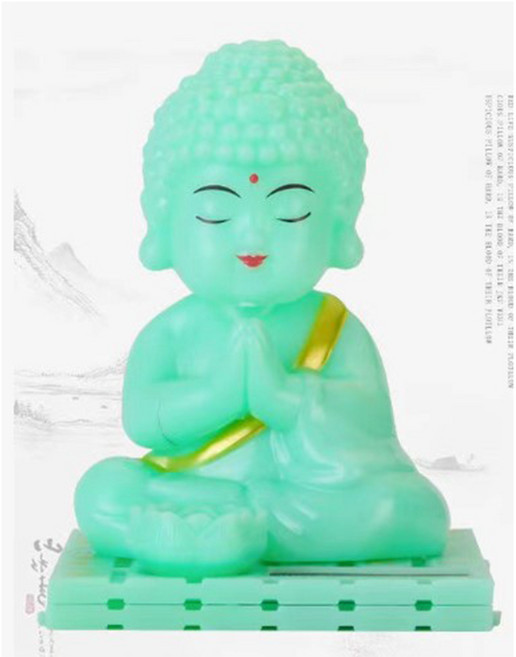 노호혼 태양열 움직이는 스님, 부천님 민트, 1개