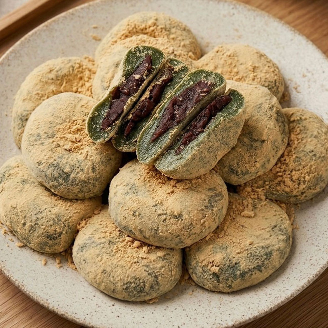 굳지않는 콩쑥개떡 쑥개떡 국내산 찹쌀 60g*30알, 1박스, 1.8kg