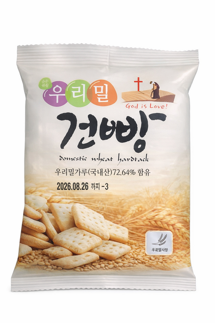 우리밀 건빵 1박스 (30g x 200EA), 6kg