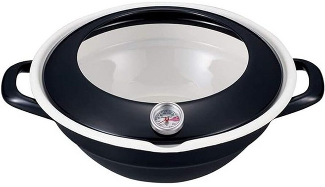 후지호로 법랑 튀김냄비 24cm 블랙 TP-24BK 튀김팬 튀김기