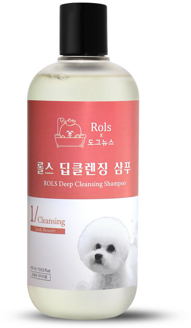 롤스 딥클렌징 비숑전용 프리미엄샴푸 애견샴푸 강아지샴푸 400ml, 1개