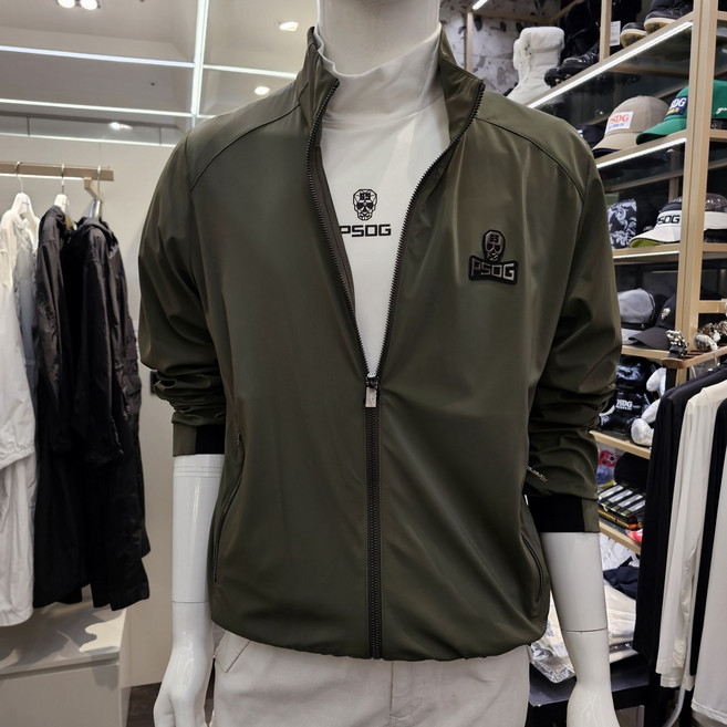 파사디 남성용 봄 가을 스컬 스트레치 스윙 자켓 바람막이 간절기 세련된 기능성 점퍼 Q24FWJ603X