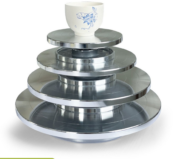 알루미늄재질 도자기 손물레 회전판 360촬영 돌림판 턴테이블, 1개