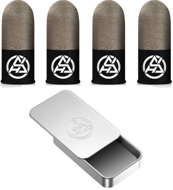 고오 초전도 은섬유 게이밍 골무, 4개, 실버